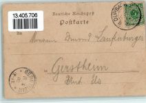 77770 W7601 Durbach 1900 - Gasthaus zum Hohberg, Eckknick