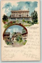 82335 W8137 Assenhausen , Starnberger See 1904 Künstlerkarte Rottmannshöhe am Starnbergersee