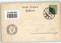 58256 W5828 Milspe 1897 Lithographie Hotel Restaurant A. Theisen Station Milspe Tal Bahnhof Milspe