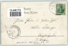 77746 W7601 Schutterwald 1907 Gebrauchsspuren Tracht Kirche Gruss Bahnpost Altenheim