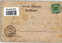 59581 W4788 Warstein 1895 Gebrauchsspuren Vorläufer Druck 1880-1889 , Lithographie Bilsteinhöhle Restauration A. Grafe