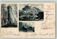 69429 W6935 Waldkatzenbach 1914 - Katzenbuckel Gasthaus zum Adler Schutzhütte