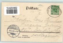 36179 W6440 Bebra 1898 Lithographie Breitenbach Bahnhof Hotel Schlüter