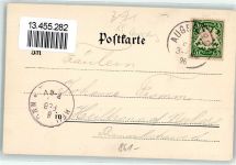 86150 W8900 Göggingen , Bay 1897 Lithographie Kurhaus Speise-Saal Neue Anstalt Palmenhaus