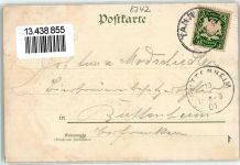 84367 W8342 Tann , Niederbay 1901 Lithographie Marktplatz