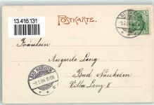 64625 W6140 Bensheim 1904 - Pensionat Wehrfritz