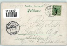 16321 O1280 Bernau b Berlin 1897 Lithographie Königstor Pulverturm Stadtmauer Kriegerdenkmal Kaiserstraße mit Kaiserl. Postamt St. Marienkirche Kronprinzen-Allee mit St. Georgen-Kapelle