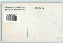 Weihnachts-Ausschuß für Oberbayern WK I sign. W.P. Rotes Kreuz Künstlerkarte
