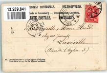 Luxembourg Luxemburg 1903 Prägedruck Passepartout Wappen Lithographie