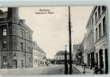 47495 W4134 Rheinberg - Fischmarkt mit Rathaus