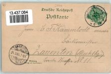 19322 O2900 Wittenberge , Prignitz 1900 Gebrauchsspuren Am Steintor Ev. Kirche Lithographie