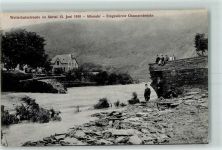 53505 W5486 Altenahr 1910 - Wetterkatastraophe im Ahrtal Eingestürtze Chausseebrücke