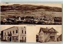 93466 W8491 Chamerau Gebrauchsspuren Warengeschäft Josef Brey Wohnhaus Bahnpoststempel