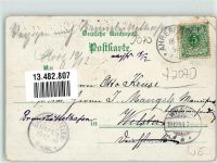 22926 W2070 Ahrensburg 1898 Gebrauchsspuren Hotel Schadendorff Schloss Lithographie