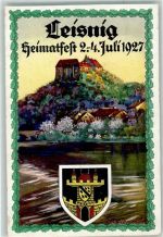 04703 O7320 Leisnig Passepartout Heimatfest 1927 Burg Mildenstein