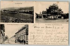 99706 O5401 Badra 1908 - Teichplatz Friedenseiche Gemeindegasthaus Dorfstraße