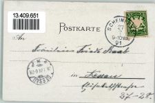 97355 W8711 Castell , Unterfr 1901 - Gruss aus - Jagdschloß Friedrichsberg, Schloß, AK