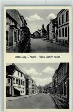 19243 O2823 Wittenburg , Meckl - Adolf Hitler Straße WK II Landpost Bodding