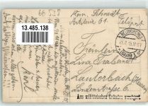 66538 W6680 Neunkirchen , Saar 1915 Prägedruck Bahnhofstraße Gasthaus Schützenhof Straßenbahn Passepartout