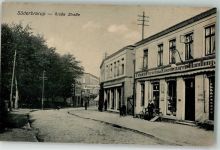 24392 W2347 Süderbrarup 1912 Foto AK Große Straße Kolonialwaren-Handlung