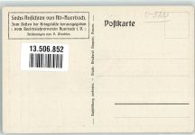 08209 O9700 Auerbach , Vogtl - St. Nikolaikirche Nördlicher Stadteingang Zeichnung P. Wendler 6 Ansichten von Alt-Auerbach