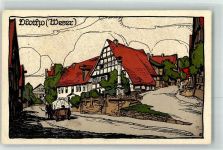32602 W4973 Vlotho Künstlersteindruck Weser