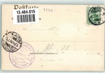 Bürgeln Schloss 1904 Prägedruck Pension Schloß Bürgeln Wappen