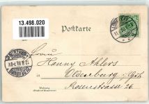 32312 W4990 Lübbecke , Westf 1898 Lithographie Kriegerdenkmal Reinebergs Linde Rathaus Marktplatz Wart-Turm