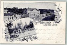 01738 O8215 Klingenberg , Sachs 1901 - Bahnofsgaststätte Güterwaggons Dresdner Sommerheim