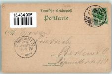39418 O3250 Staßfurt 1898 Lithographie Brückenpartie