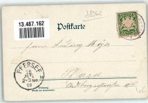 87459 W8962 Pfronten 1898 Lithographie Bahnhof Eisenbahn Bahnhotel Falkenstein