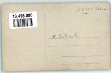 01896 O8514 Pulsnitz Gebrauchsspuren Fußballplatz Fußballer Foto AK Ort handschriftlich