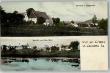 01778 O8246 Lauenstein 1910 - Liebenau Ober-Dorf Gasthaus zum Erbgericht Weiher