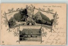 21224 W2107 Vahrendorf , Siedlung 1903 Gebrauchsspuren Dorfstraße Schule Gasthaus Sander