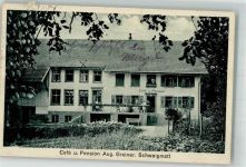 79650 W7860 Schweigmatt Foto AK Cafe-Pension Greiner Bahnpost Zell