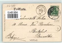 48565 W4430 Burgsteinfurt 1909 - Bahnhofstraße Post Fahrrad