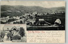 01778 O8244 Geising 1903 - Bahnhofshotel Bahnpost Geising- Zg. 285