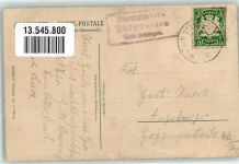 86399 W8903 Burgwalden 1908 Gebrauchsspuren Posthilfstelle Burgwalden