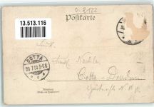 01445 O8122 Niederlössnitz 1900 Lithographie Hotel-Gasthaus Friedensburg