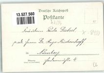 01587 O8400 Riesa Lithographie Elbbrücke Trinitatiskirche Bahnhof