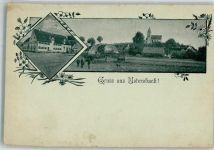 86514 W8901 Ustersbach Gebrauchsspuren Dorfkirche Kühe