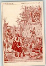 Nr. 6 Indianer Karl May 1903 Künstlerkarte