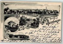 85778 W8048 Haimhausen , Oberbay 1905 Lithographie Schloß Haimhausen Villa Buttersack Malsteig