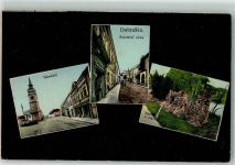 Dobruska Gutenfeld 1934 Gebrauchsspuren Marktplatz Kirchstrasse