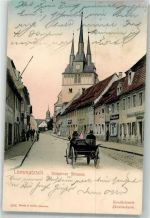01623 O8260 Lommatzsch 1904 - Döbelner Straße Kutsche Bäckerei
