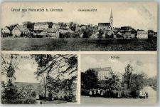 04668 O7240 Hohnstädt 1913 - Kirche Schule