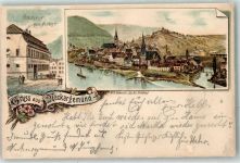 69151 W6903 Neckargemünd 1901 Lithographie Gasthaus Zum Anker