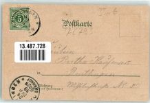 72793 W7417 Pfullingen 1899 Lithographie / Mondschein Laiblingsplatz Schloss Lichtenstein