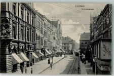 Elbing Elblag 1908 Foto AK Schmiedestrasse