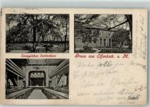 63065 W6050 Offenbach am Main 1909 - Ev. Vereinshaus Garten Saal